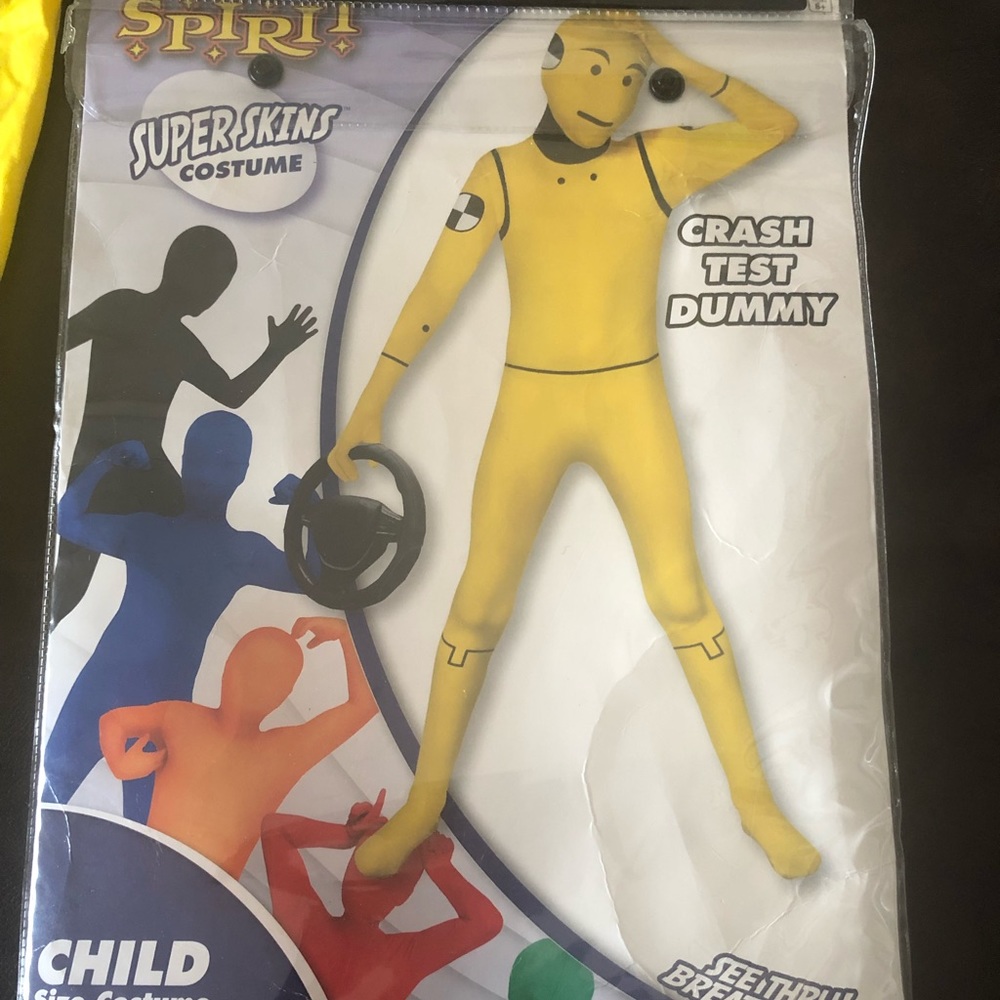 Boys XL 12-14 Spirit Crash Test Dummy Costume